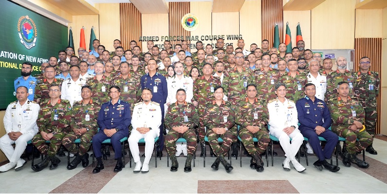 আর্মড ফোর্সেস ওয়ার কোর্স উইং-এর নবনির্মিত ক্যাম্পাস উদ্বোধন
