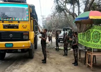 চুয়াডাঙ্গা সীমান্তে টহল, তল্লাশি ও নজরদারি বাড়িয়েছে ৬-বিজিবি, ছবি: প্রতিনিধি।