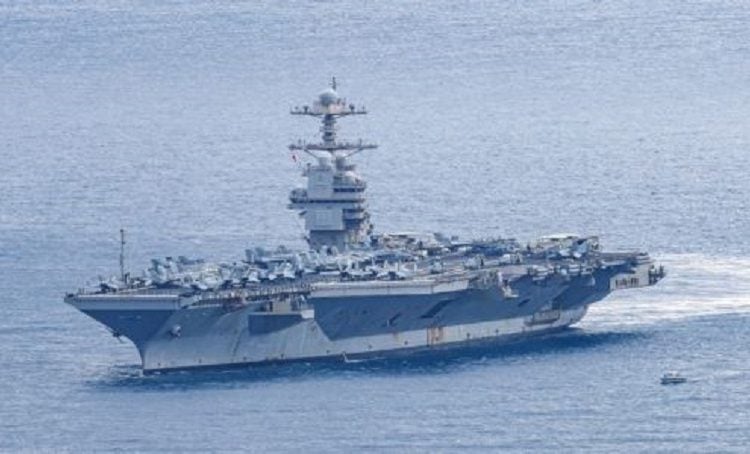 বিশ্বের বৃহত্তম বিমানবাহী যুদ্ধজাহাজ ইউএসএস জেরাল্ড আর. ফোর্ড