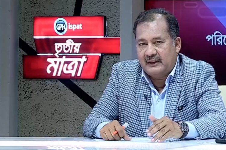 ছবি: চ্যানেল আইয়ে প্রচারিত টকশো তৃতীয়মাত্রা অনুষ্ঠানে অতিথি হিসেবে অংশগ্রহণ করেন তথ্য ও সম্প্রচারমন্ত্রী জহির উদ্দিন স্বপন।