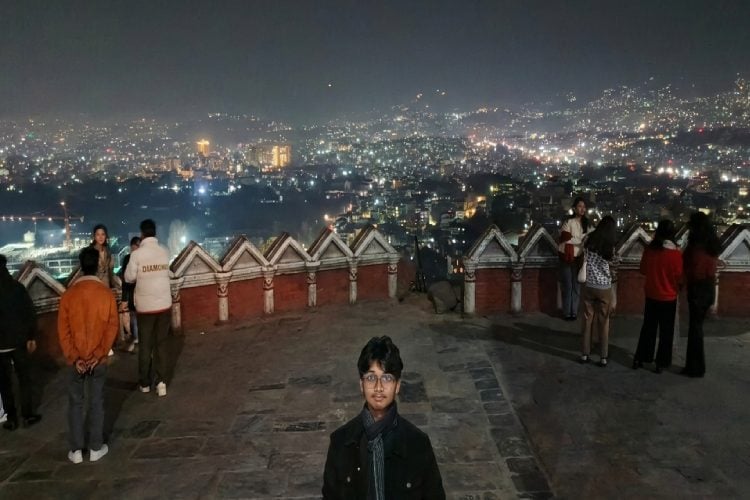 স্বয়ম্ভুনাথ মন্দির থেকে কাঠমান্ডুর দৃশ্য, ছবি: তুষার কান্তি সাহা ।