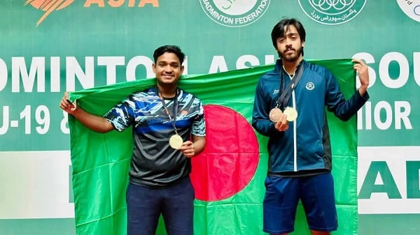 সাউথ এশিয়া ব্যাডমিন্টন রিজিওনাল চ্যাম্পিয়নশিপে বাংলাদেশের স্বর্ণপদক