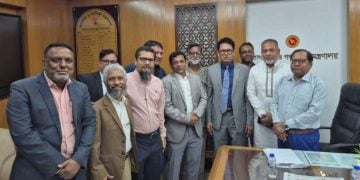 শিক্ষামন্ত্রী ড. আ ন ম এহছানুল হক মিলনের সঙ্গে সৌজন্য সাক্ষাৎ করেছে ইউরোপিয়ান ইউনিভার্সিটি অব বাংলাদেশ (ইইউবি)-এর একটি প্রতিনিধি দল