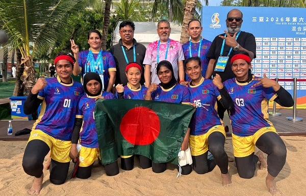 এশিয়ান বিচ গেমসে সেমির সাথে পদক নিশ্চিত করেছে নারী কাবাডি দল