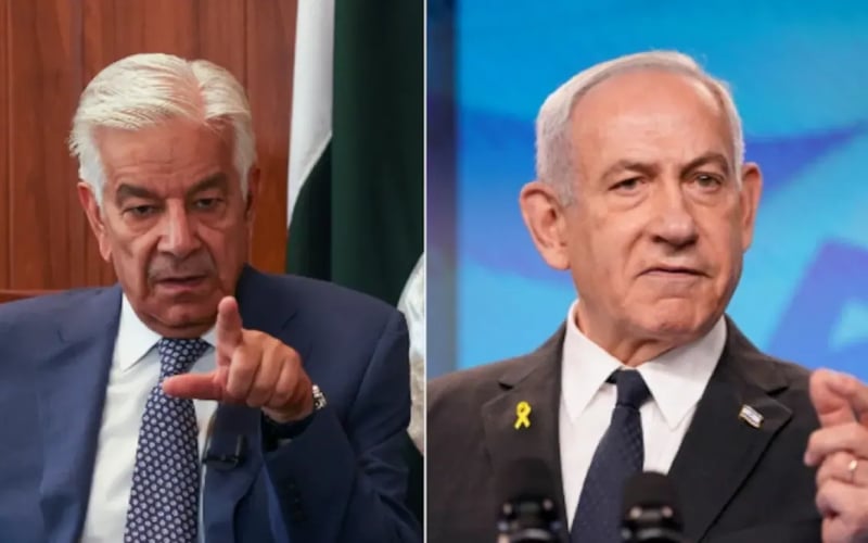 নেতানিয়াহুর কড়া প্রতিক্রিয়ায় পোস্ট মুছলেন পাকিস্তানের প্রতিরক্ষামন্ত্রী খাওয়াজা আসিফ