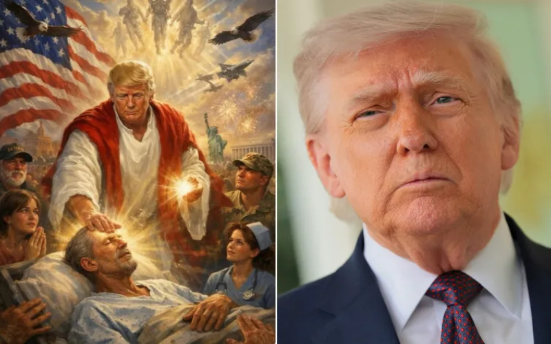 যিশু সদৃশ ছবি পোস্ট করে সমালোচনার মুখে মুছে ফেললেন ট্রাম্প