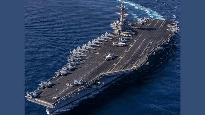 মধ্যপ্রাচ্যের দিকে আরেকটি মার্কিন বিমানবাহী রণতরী