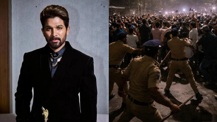 আল্লু অর্জুনের বাড়ির সামনে বিশৃঙ্খলা ঠেকাতে পুলিশের লাঠিচার্জ