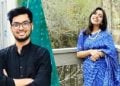 অধ্যয়নরত দুই বাংলাদেশি শিক্ষার্থী জামিল আহমেদ লিমন ও নাহিদা সুলতানা বৃষ্টি