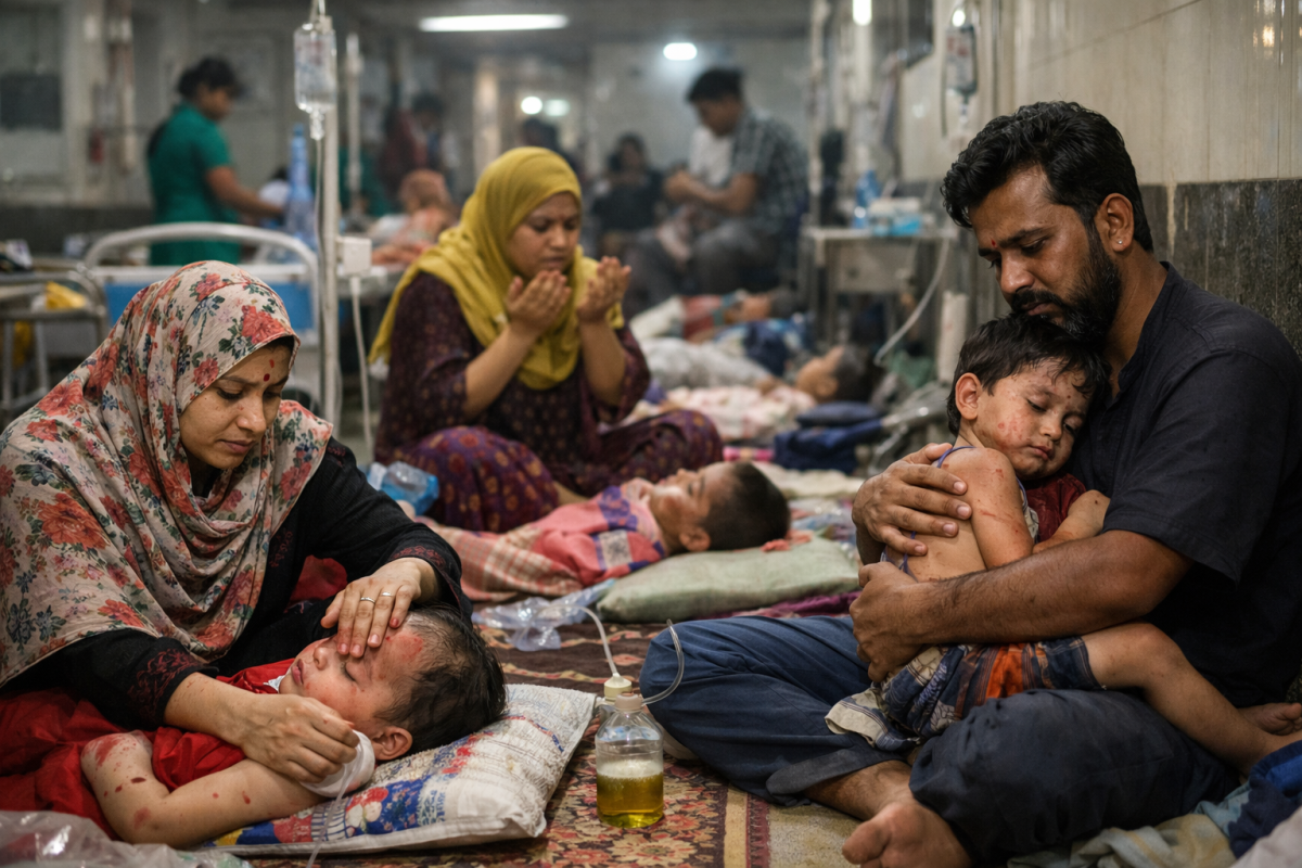 শিশুদের হাম: হাসপাতালে মা-বাবার অদৃশ্য যুদ্ধ