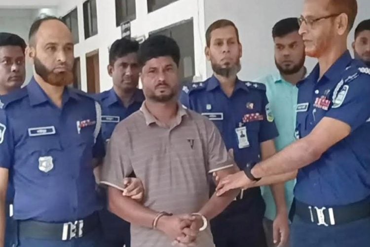 ছবি: মৃত্যুদণ্ডপ্রাপ্ত আসামী জামাতা সুজিত (প্রতিনিধি)।