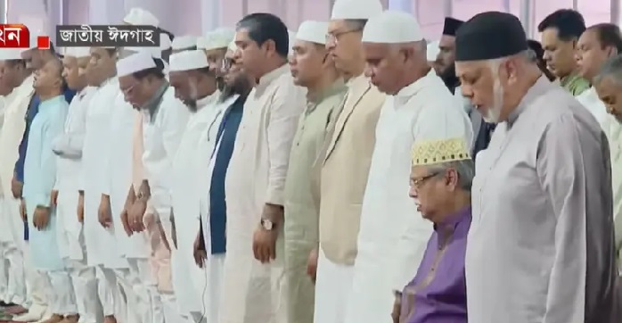 জাতীয় ঈদগাহে ঈদুল আজহার প্রধান জামাত অনুষ্ঠিত