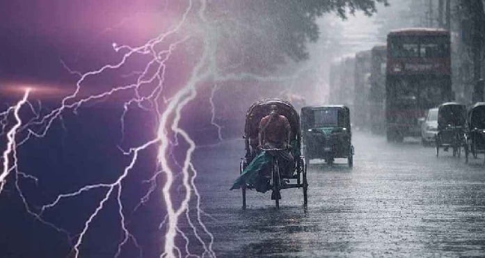 দুপুরের মধ্যে ১৮ অঞ্চলে ঝড়সহ বজ্রবৃষ্টির আভাস