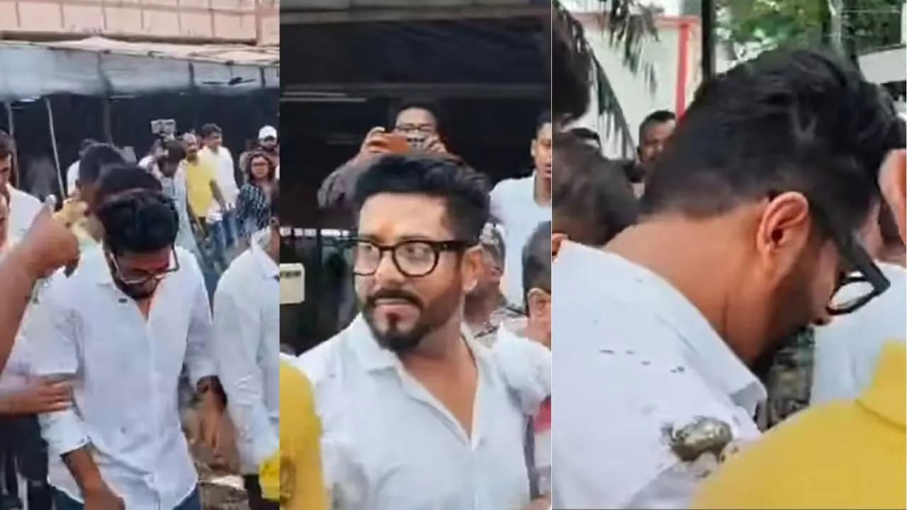 কেন্দ্রে যেতেই রাজকে দেখে ‘চোর চোর’ স্লোগান!