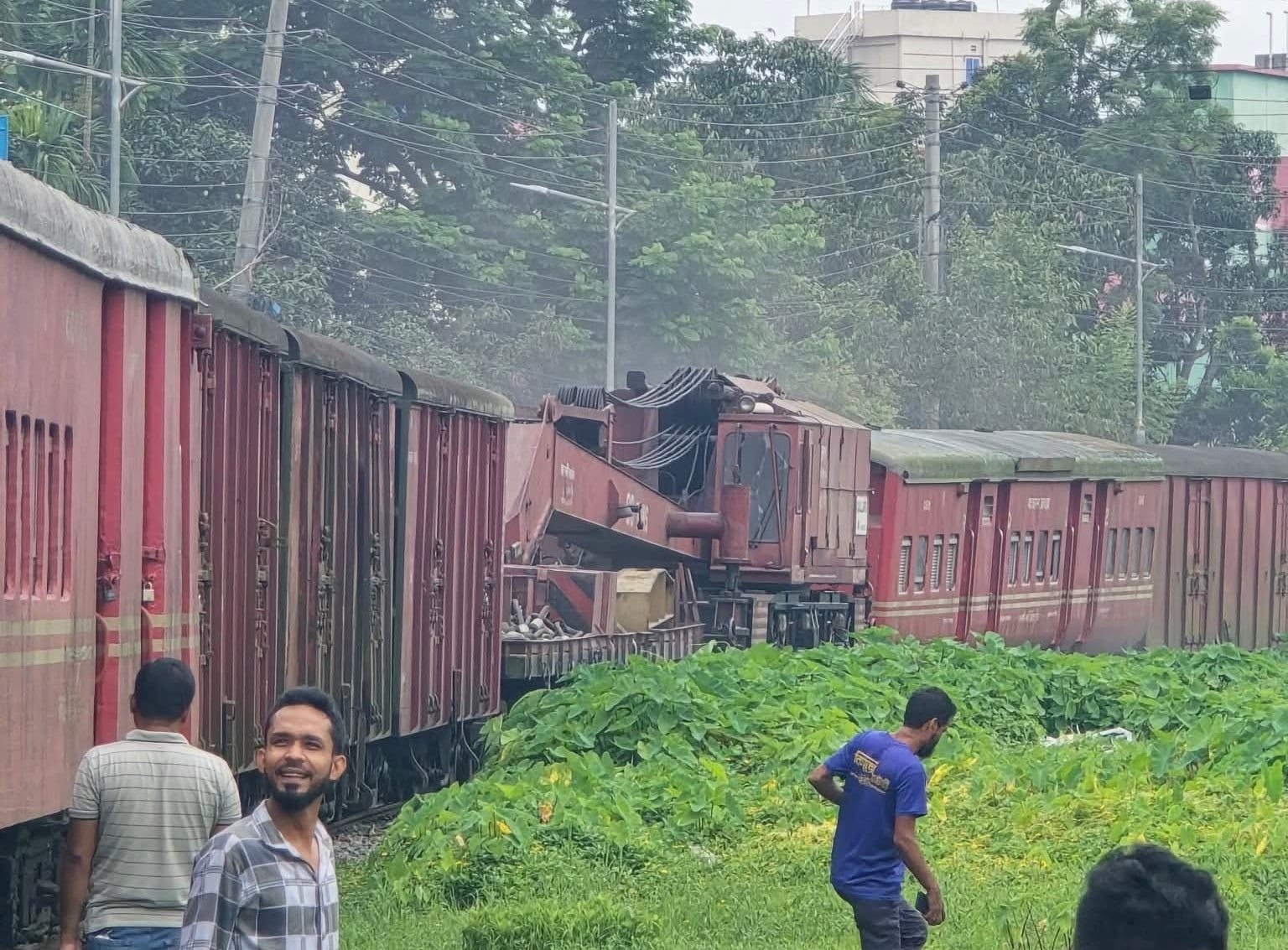 ব্রহ্মপুত্র এক্সপ্রেস লাইনচ্যুত, জামালপুর-ঢাকা রুট