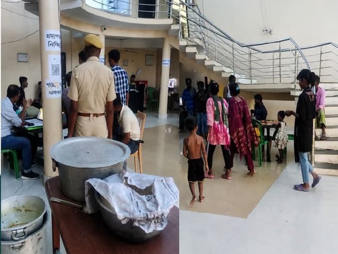 ঠাকুরগাঁও সীমান্তে বিএসএফ ক্যাম্পে শতাধিক বাংলাভাষীর জমায়েত