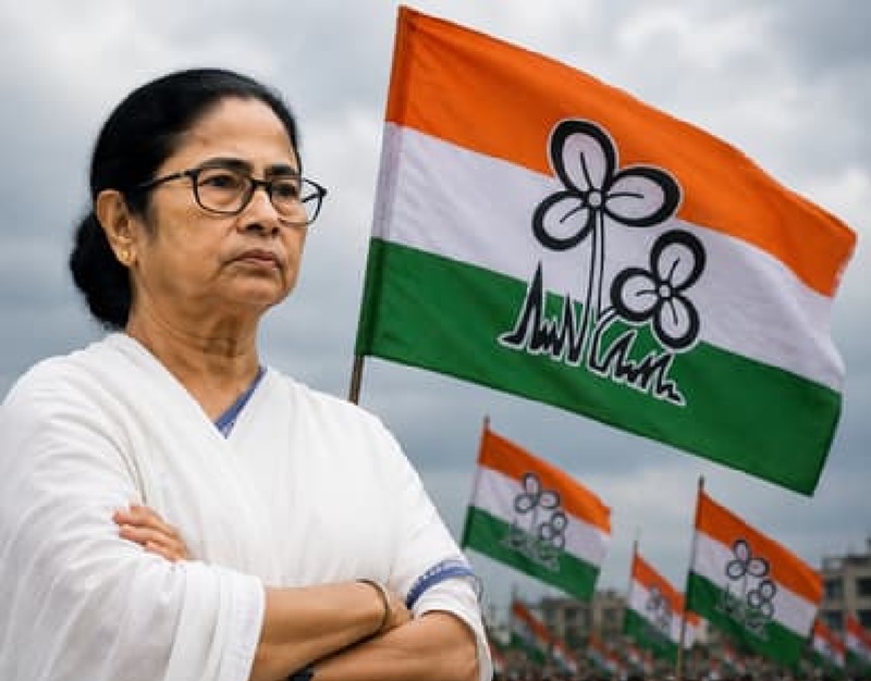 দলীয় প্রতীক হারানোর শঙ্কায় মমতার তৃণমূল
