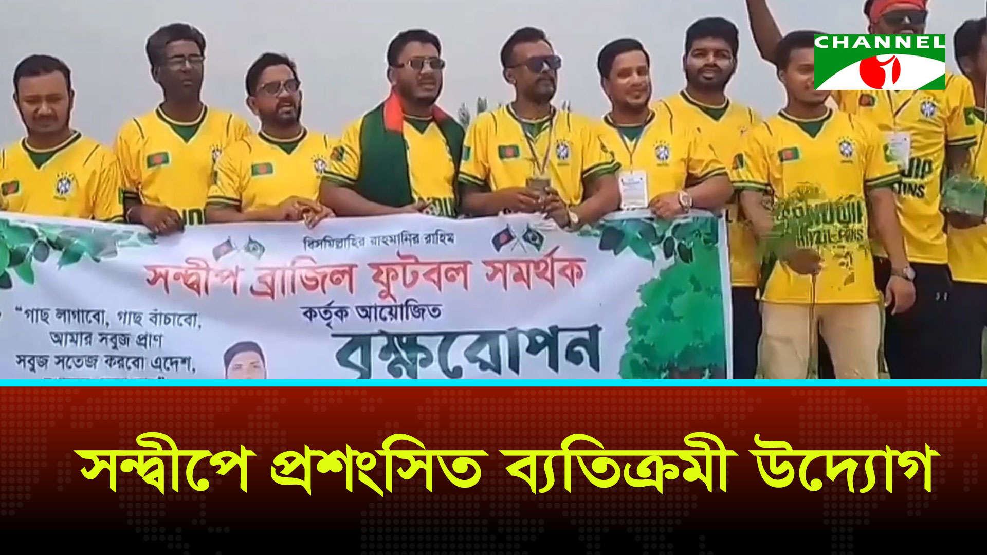 ব্রাজিল সমর্থকদের ভিন্ন উদযাপন, র‌্যালির বদলে বৃক্ষরোপণ