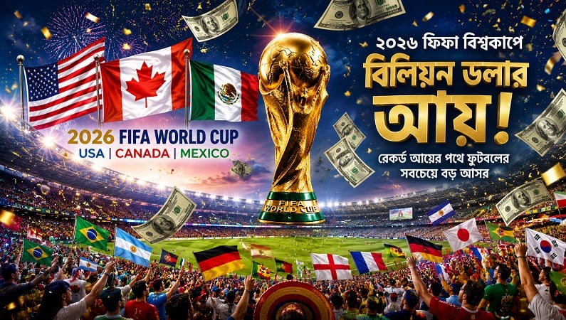 ফিফা বিশ্বকাপ ২০২৬: মাঠে খেলা শুরুর আগেই বিলিয়ন ডলারের ব্যব