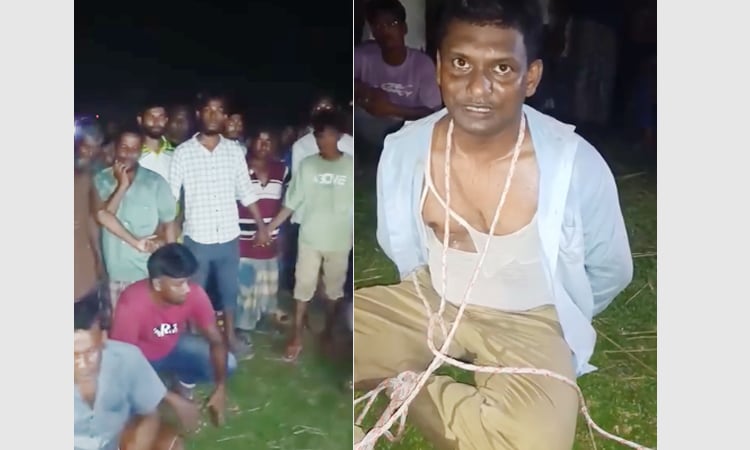 যুবককে হাত-পা বেঁধে গণপিটুনি দিয়ে গ্রামছাড়া করার অভিযোগ