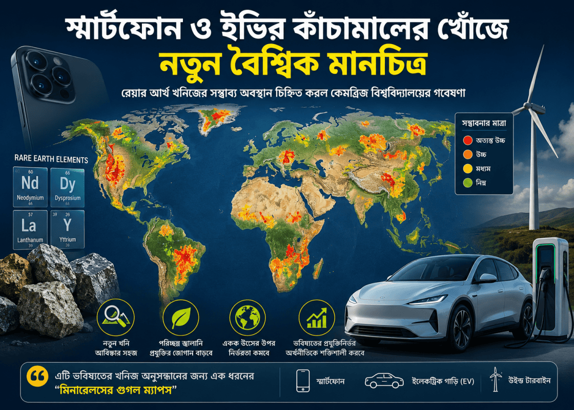 স্মার্টফোন ও ইভির কাঁচামালের খোঁজে নতুন বৈশ্বিক মানচিত্র