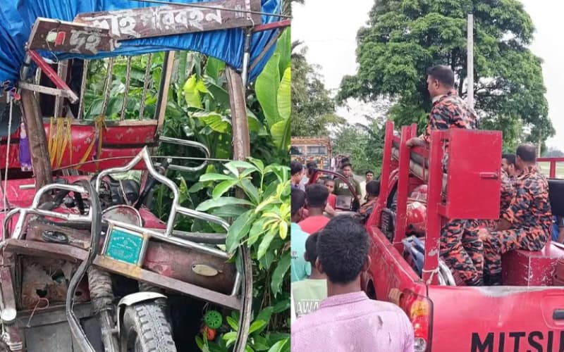 দিনাজপুরে অটোরিকশা-নসিমনের সংঘর্ষে চালক নিহত