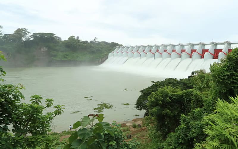 কাপ্তাই হ্রদে পানি বাড়ছে, খুলতে পারে বাঁধের ১৬ স্পিলওয়ে গেট