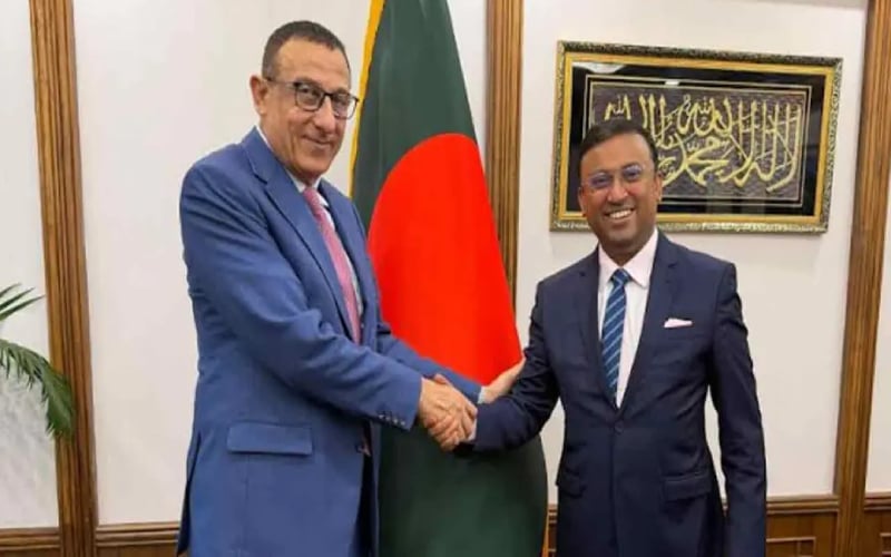প্রধানমন্ত্রীর পররাষ্ট্র উপদেষ্টার সঙ্গে ফিলিস্তিনের রাষ্ট্রদূতের সাক্ষাৎ