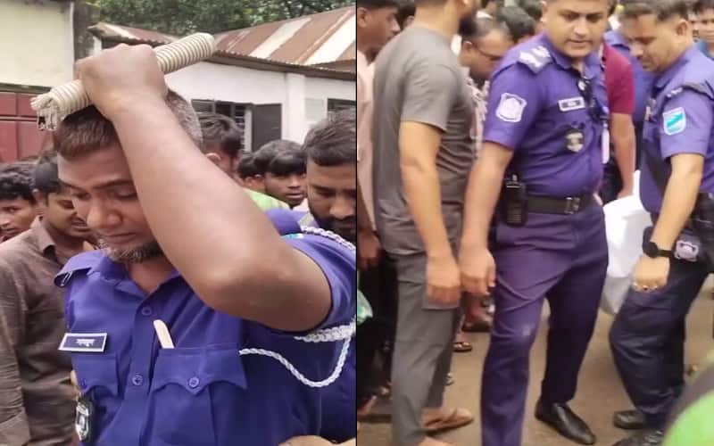 কর্তব্যরত পুলিশ সদস্য সড়ক দুর্ঘটনায় নিহত নিজ সন্তানের মরদেহ উদ্ধার করলেন