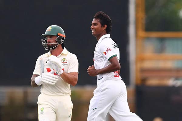 হাসানের ক্যারিয়ারসেরা বোলিং, অজিদের দুইশও পার করতে দিল না বাংলাদেশ