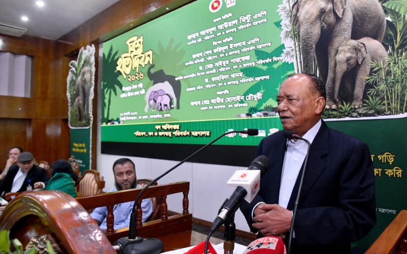 হাতির নিরাপদ ভবিষ্যৎ নিশ্চিত করতে সম্মিলিত উদ্যোগ প্রয়োজন: পরিবেশমন্ত্রী