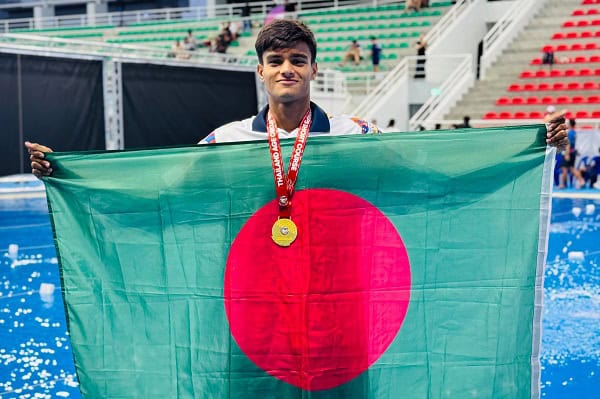 থাইল্যান্ডে সাঁতারে আরেকটি স্বর্ণজয় রাফির